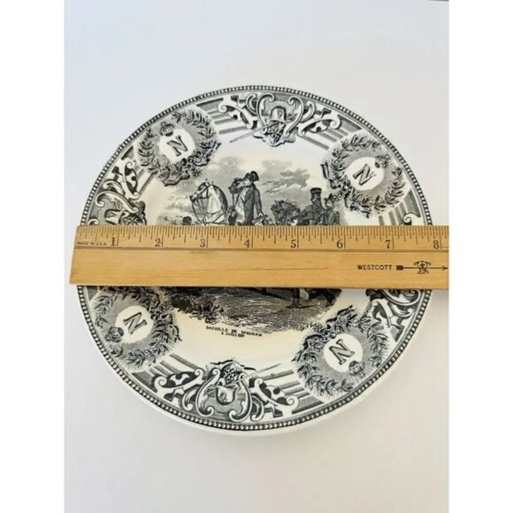 Boch Freres La Louviere Napoleanic‎ Wars Commemorative Plate